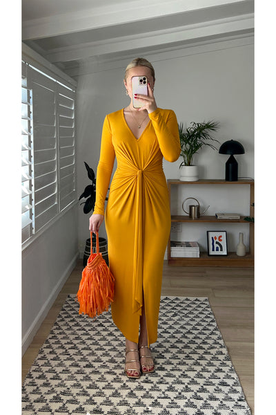 Daze Dress | Mustard Yellow