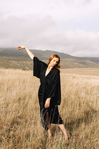 Gold Bottom Quest Dress in Black 5