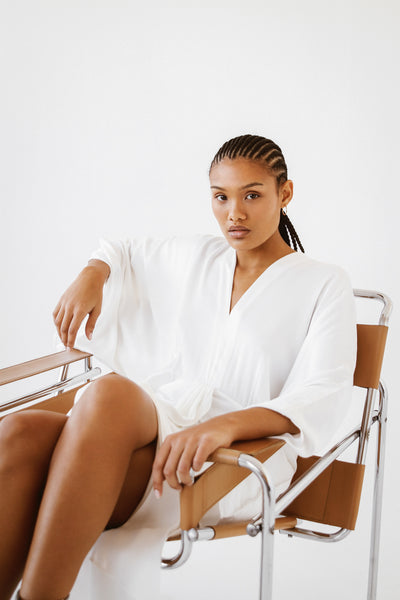 Quest Dress | Pearl White