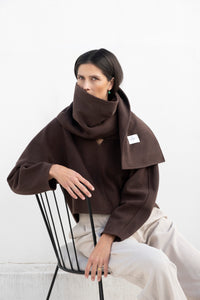 State Scarf | Dark Brown