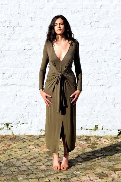 Daze Dress | Khaki Green